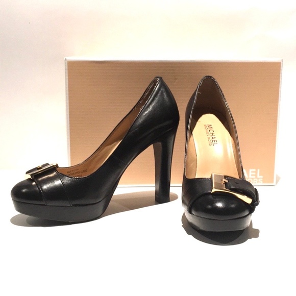 MICHAEL Michael Kors black platform heels pump - Picture 1 of 8